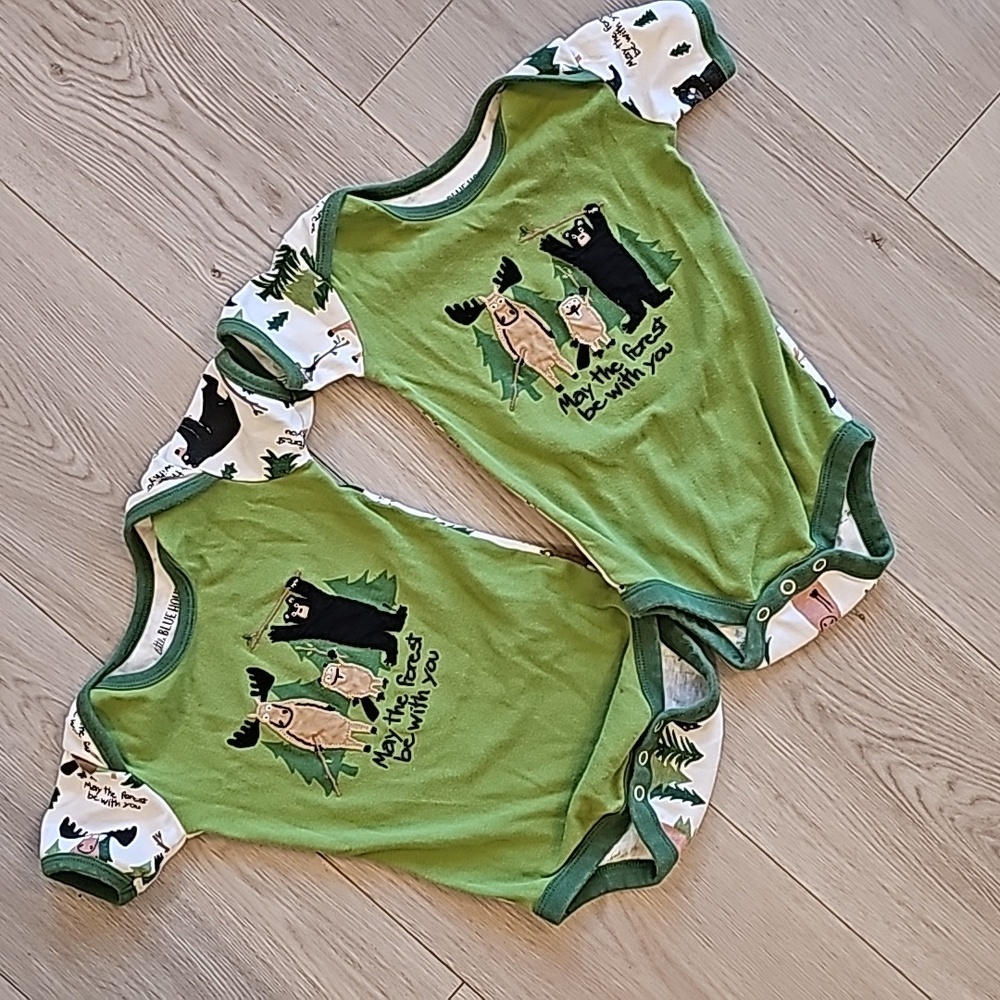 Banff "May The Forest Be With You" Bodysuits, 6-12m - Picture 1 of 8